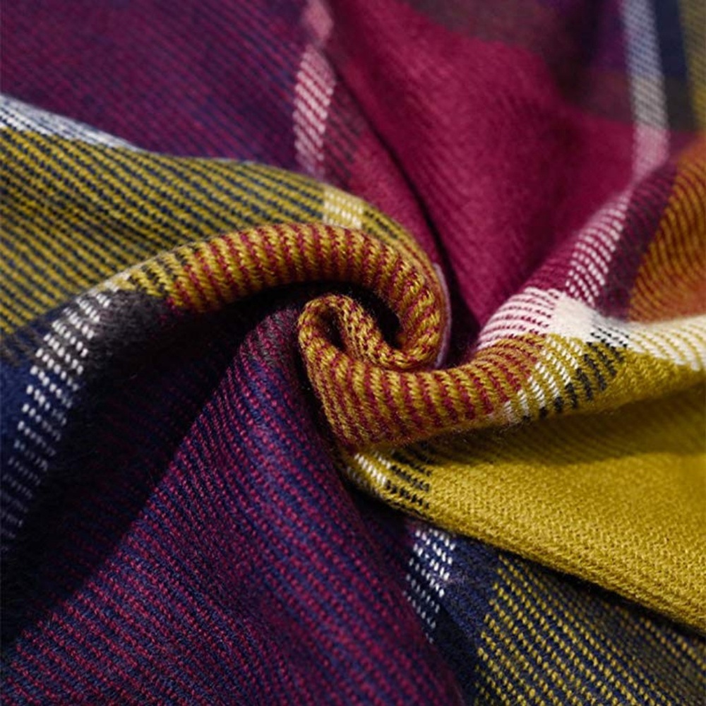 Plaid Blanket Scarf